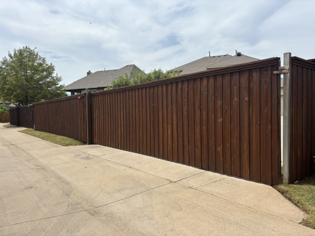 Cedar Fence Staining in Frisco